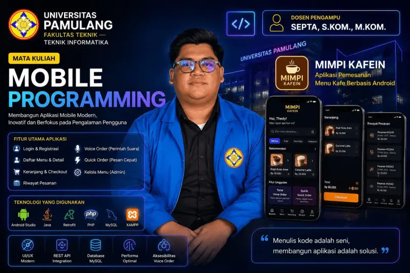MIKA ( MIMPI KAFEIN ): Aplikasi Pemesanan Menu Kafe Berbasis Android dengan Fitur Voice Order Menggunakan Android Studio