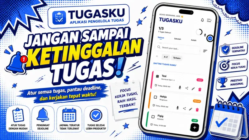Aplikasi Pengelola Tugas dan Pengingat Deadline Berbasis Android(TUGASKU)