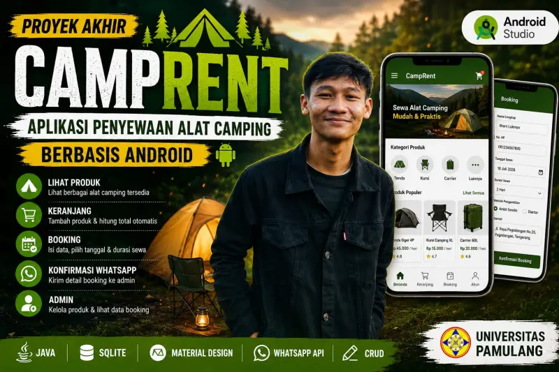 CAMPRENT - Aplikasi Penyewaan Alat Camping Berbasis Android