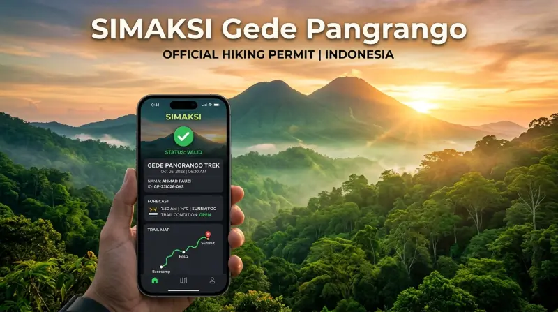 SIMAKSI PENDAKIAN GUNUNG GEDE PANGRANGO