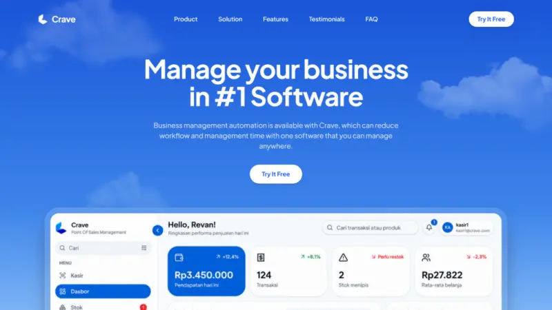 Crave Solutions (pos) next gen of point of sales